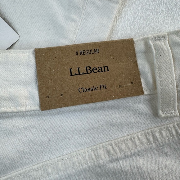 NWT L.L. Bean Classic Fit Stretch Straight Jeans Women’s Size 4 - Picture 8 of 10